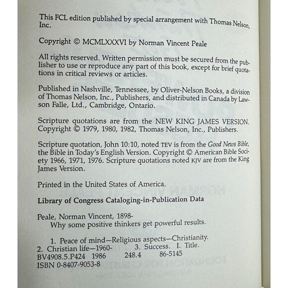 Why Some Positive Thinkers Get Powerful Results by Norman Vincent... (Hardcover) - Picture 7 of 7